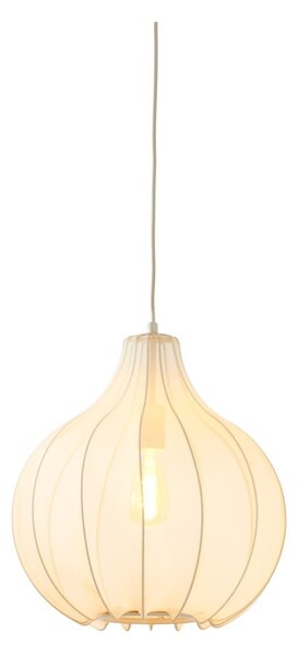 Béžové závesné svietidlo s textilným tienidlom ø 39 cm Elati – Light & Living