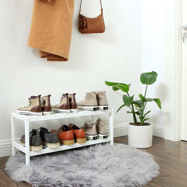 SONGMICS Botník Simple 70 cm biely
