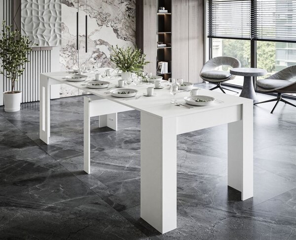 JEDÁLENSKY STÔL AZURO 50 - 238 cm BIELY ROZKLADACÍ