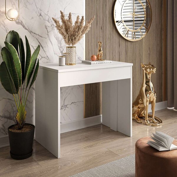JEDÁLENSKY STÔL AZURO 50 - 302 cm BIELY ROZKLADACÍ