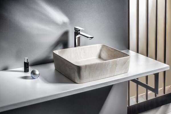 Sapho Sapho, DALMA keramické umývadlo 68x16,5x44 cm, grigio, MM313