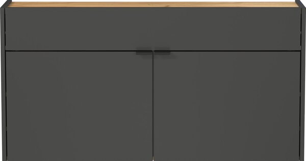 Antracitová skrinka 110x57x22 cm Ameca – Germania