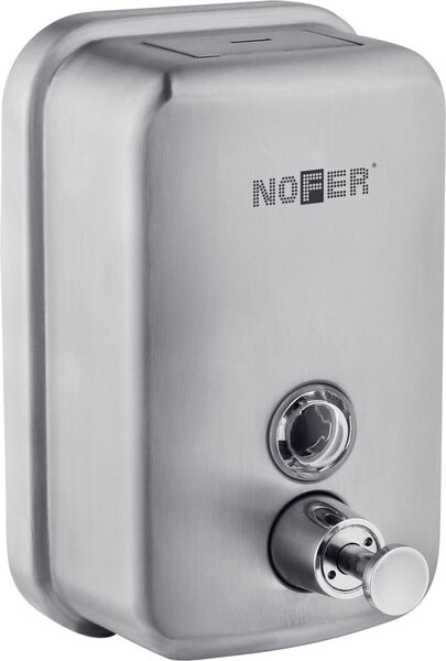 NOFER NOFER, Dávkovač tekutého mydla 600 ml, nerez mat, 03001.06.S