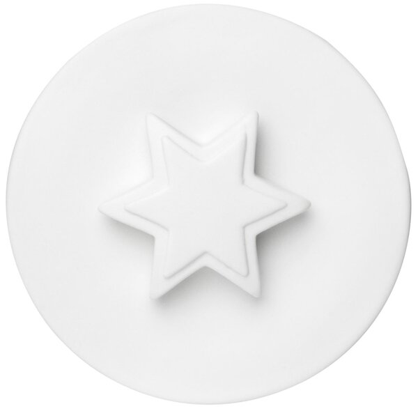 Sklenená dóza na potraviny STAR s porcelánovým viečkom