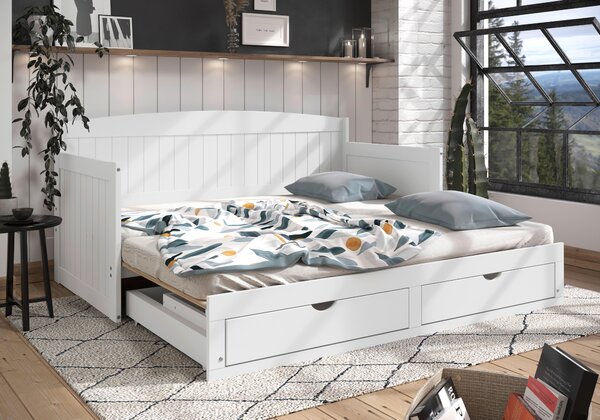 VÝSUVNÁ POSTEĽ, 90/200 cm biela MID.YOU - Online Only detský nábytok, Online Only
