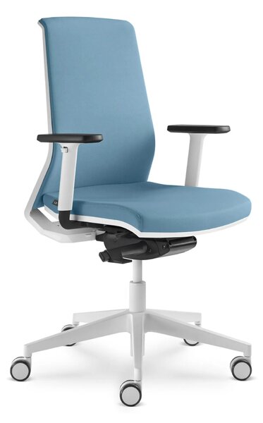 LD SEATING - Kancelárske kreslo LOOK 371 - biely rám