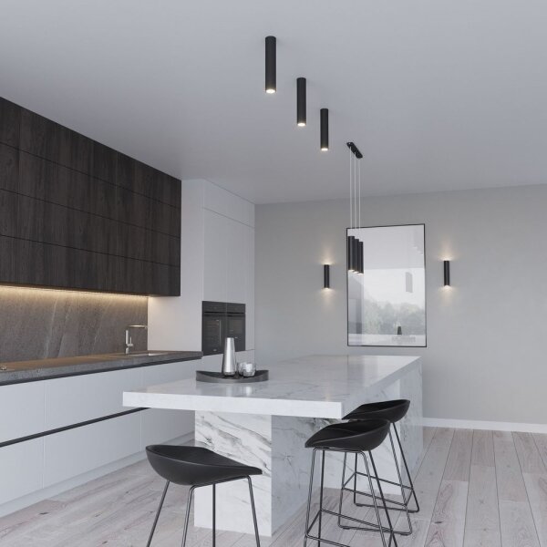 Sollux SL.0436 - Bodové svietidlo LAGOS 1xGU10/10W/230V čierna