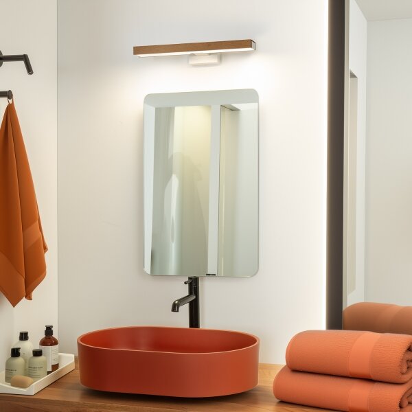 Brilagi- LED Kúpeľňové osvetlenie zrkadla WOODY MIRROR LED/8W/230V IP44 dub/biela