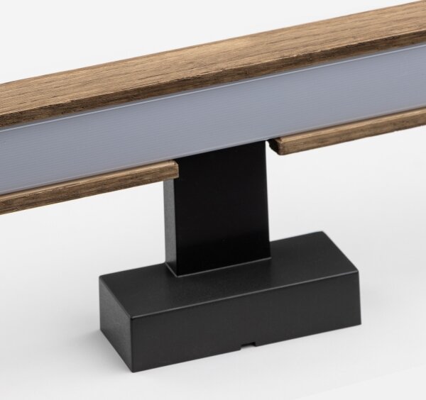 Brilagi-LED Kúpeľňové osvetlenie zrkadla WOODY MIRROR LED/15W/230V IP44 dub/čierna