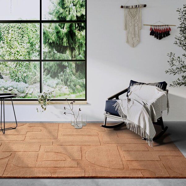 Hnedý ručne tkaný vlnený koberec 120x170 cm Alexis – Villeroy&Boch