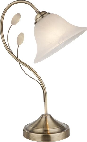 Globo 69007-1T stolná lampa Posadas 1x60W | E27 - mosadz, biela