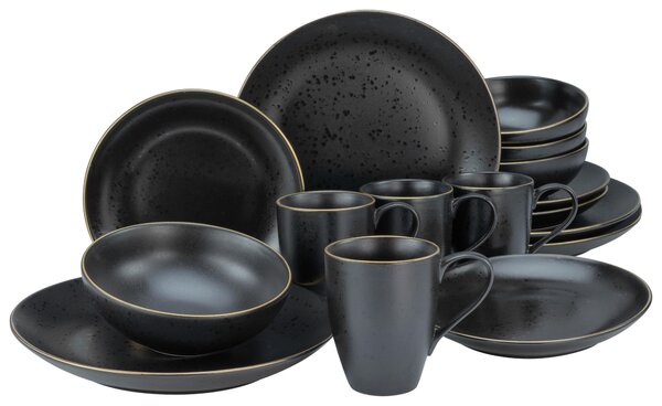 KOMBINOVANÝ SERVIS, 16-dielne, kamenina Creatable - Online Only bytové doplnky, Online Only