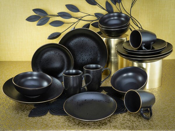 KOMBINOVANÝ SERVIS, 16-dielne, kamenina Creatable - Online Only bytové doplnky, Online Only