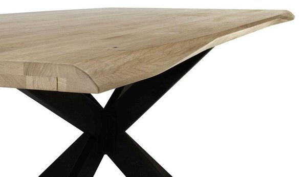 JEDÁLENSKÝ STÔL, dub, čierna, farba duba, 200/100/76 cm P & B - Online Only jedálne, Online Only