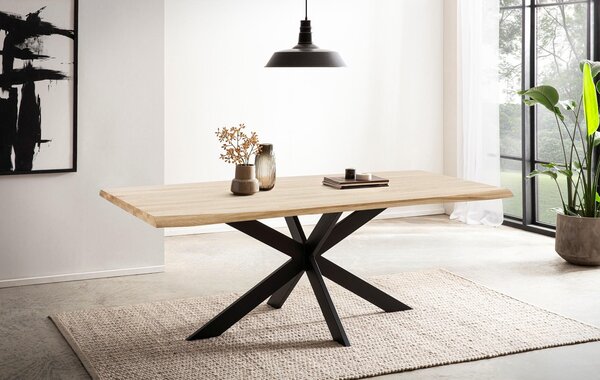 JEDÁLENSKÝ STÔL, dub, čierna, farba duba, 200/100/76 cm P & B - Online Only jedálne, Online Only