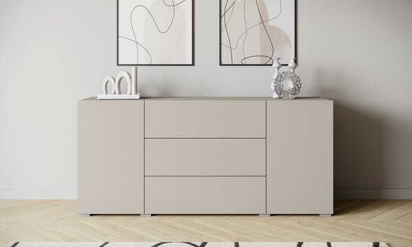 ŠIROKÁ KOMODA, kašmírová, 150/68/38,5 cm P & B - Online Only obývacie izby, Online Only