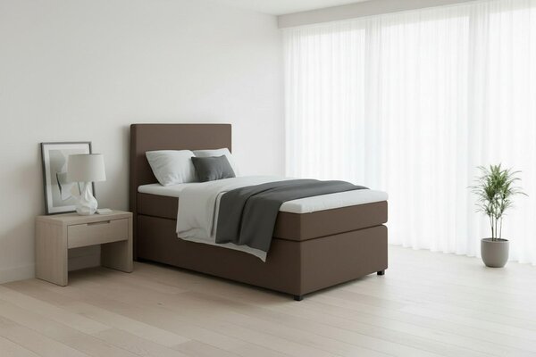 BOXSPRINGOVÁ POSTEĽ, 90/200 cm hnedá MID.YOU - Online Only spálne, Online Only