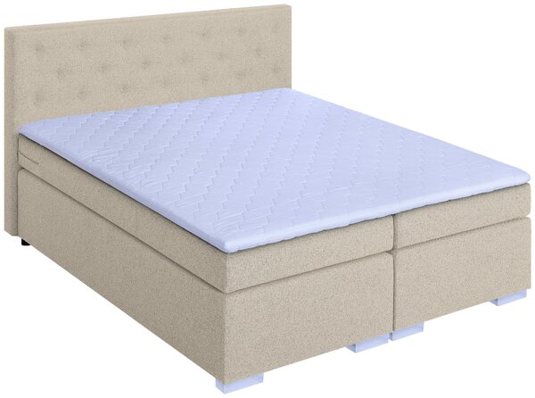 BOXSPRINGOVÁ POSTEĽ, 180/200 cm, béžová MID.YOU - Online Only spálne, Online Only