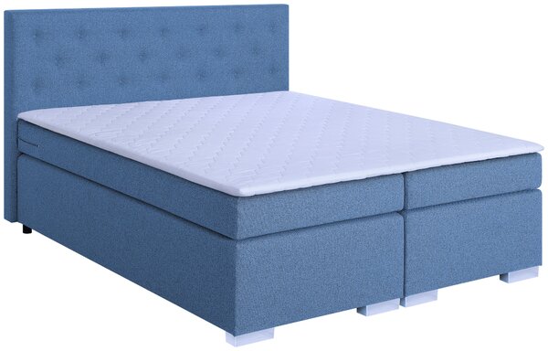 BOXSPRINGOVÁ POSTEĽ, 180/200 cm, modrá MID.YOU - Online Only spálne, Online Only