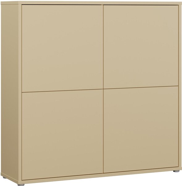 VYSOKÁ KOMODA, žltá, 124,5/121,5/34,9 cm Carryhome - Online Only drobný nábytok, Online Only