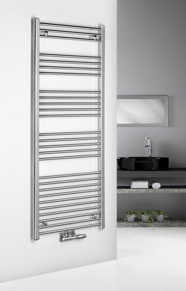 Aqualine Aqualine, ALYA vykurovacie teleso rovné 500x1188mm, stredové pripojenie, chróm, LLS302