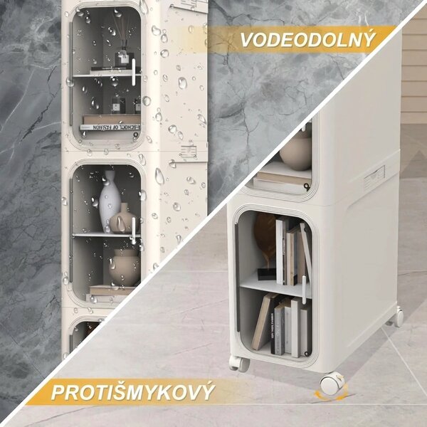 5-vrstvový Stohovateľný úložný Regál Gapstack™