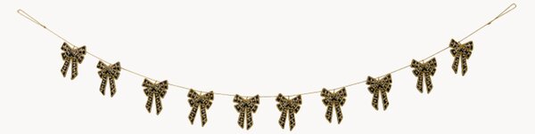 Ručne vyrobená vianočná girlanda Regal Bow