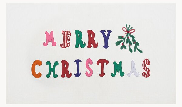 Ručne vyrobený obrus Merry Christmas