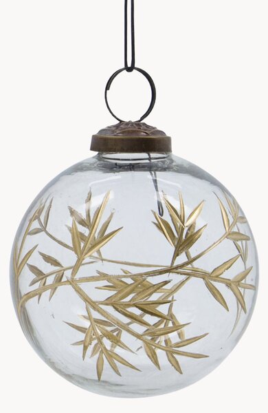 Ručne vyrobené vianočné ozdoby Baubles Leaf, 4 ks