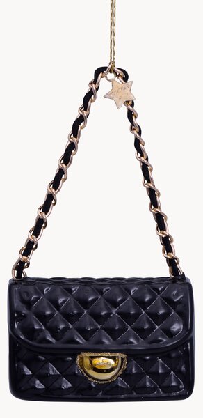 Ručne fúkaná vianočná ozdoba Fashion Bag