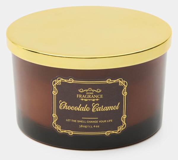 Sinsay - Vonná sviečka Chocolate Caramel - tmavohnedá