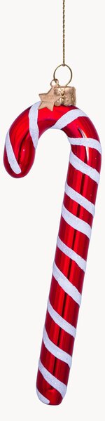 Ručne fúkaná vianočná ozdoba Candy Cane