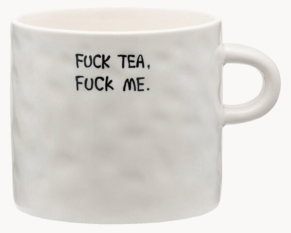 Ručne vyrobený XL hrnček Fuck Tea