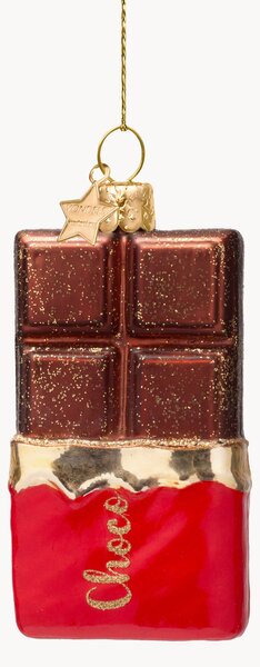 Ručne fúkaná vianočná ozdoba Chocolate Bar