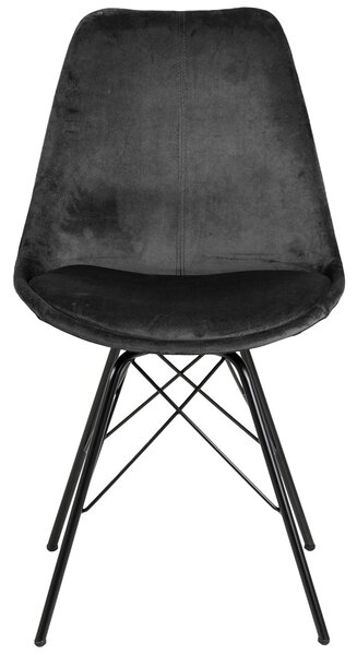 ACTONA Jedálenská stolička Kaesfrt, sivá/čierna