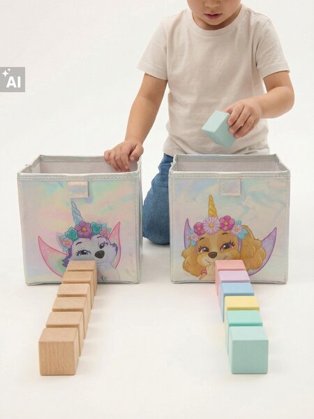 Sinsay - Skladacie úložné koše 2 pack - viacfarebná