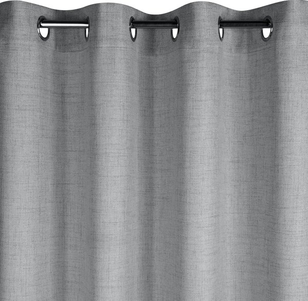ZÁVES NA KRÚŽKOCH JULA2 140X250 CM STRIEBORNÁ