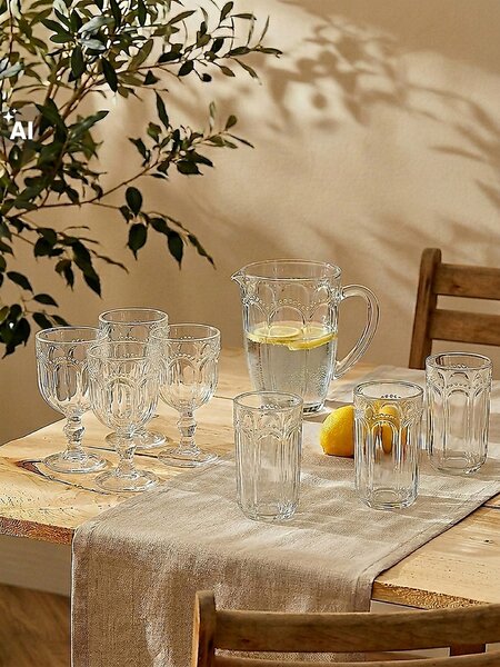 Sinsay - Sada pohárov so zdobením 4 pack - clear
