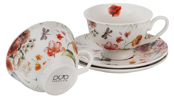 Porcelánová šálka na nohe s podšálkou Royal Rebecca 250 ml sada 2ks
