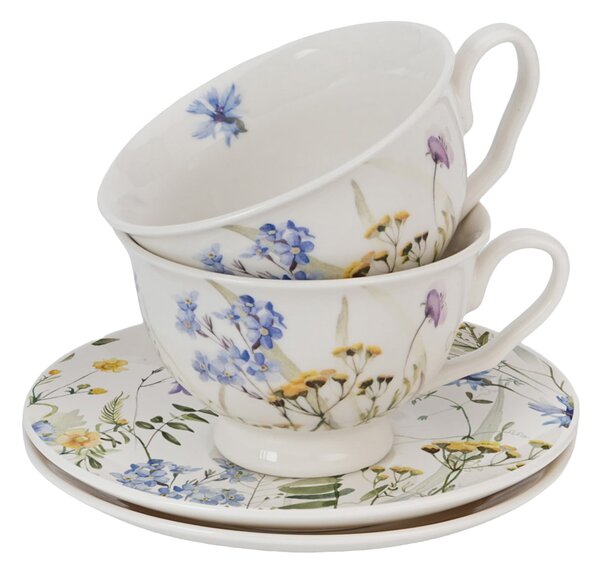 Porcelánová šálka na nohe s podšálkou Royal Melody 250 ml sada 2ks