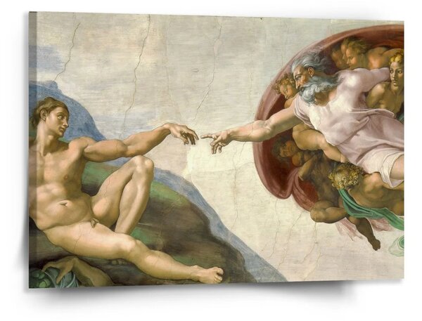 Sablio Obraz Stvorenie Adama - Michelangelo Buonarroti - 150x110 cm