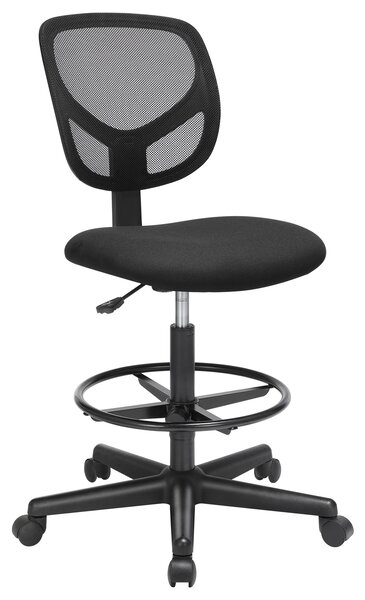 VASAGLE Kancelárska stolička so sieťovinou, čierna