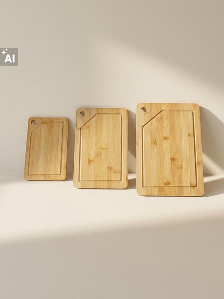Sinsay - Bambusové dosky na krájanie 3 pack - béžová