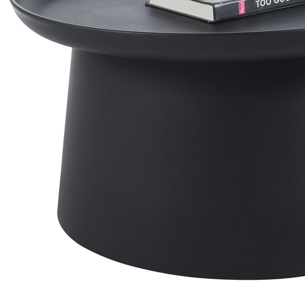 Dekorstudio Okrúhly plastový kávový stolík 70cm - čierny