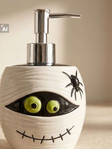 Sinsay - Dávkovač na mydlo s halloweenským motívom - biela
