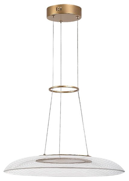 RABALUX 72411 Zofrael závesné svietidlo D500mm LED 24W/2900/1850lm 3000K zlatá, priehľadná