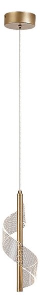 RABALUX 72414 Zofrael závesné svietidlo D130mm LED 6W/950/550lm 3000K zlatá, priehľadná