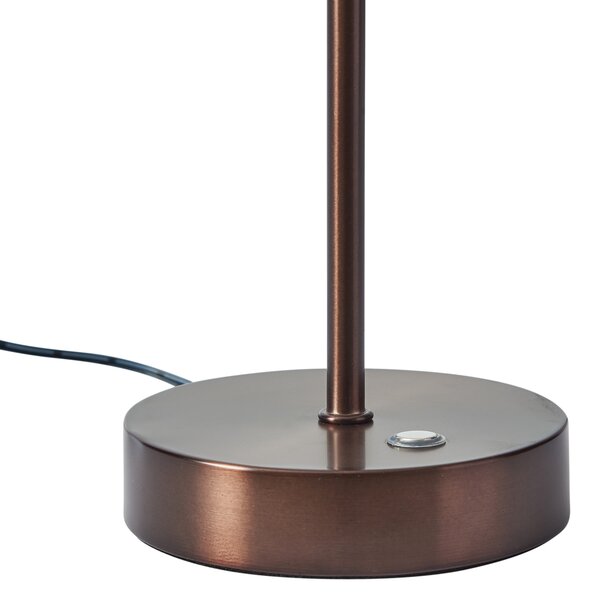 Dizajnová stolná lampa tmavý bronz vrátane LED stmievateľná - Joya