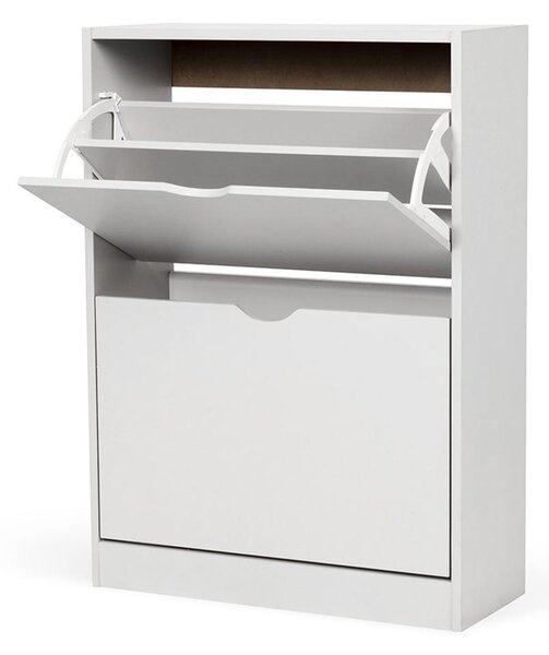 Botník AVENBERG SLIM FLIP 2 biely