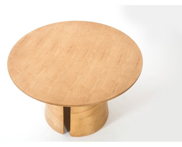 Okrúhly jedálenský stôl v dekore duba v prírodnej farbe ø 137 cm Cep – Teulat
